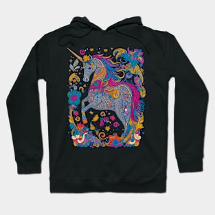 Beautiful Unicorn Ilustration Hoodie